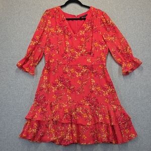 Alex Marie Vibrant Floral Midi Dress